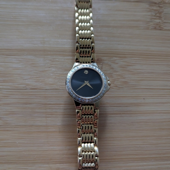Movado Diamond Watch Women's Gold Vintage $1995 - Picture 5 of 12